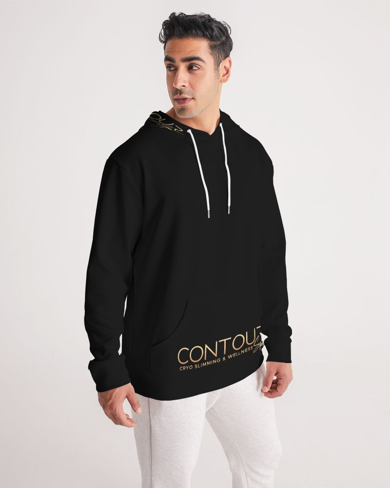 Contour Logo White Men's All-Over Print Hoodie