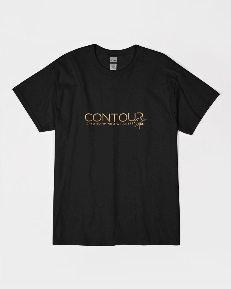 Contour Logo White Unisex Ultra Cotton T-Shirt | Gildan