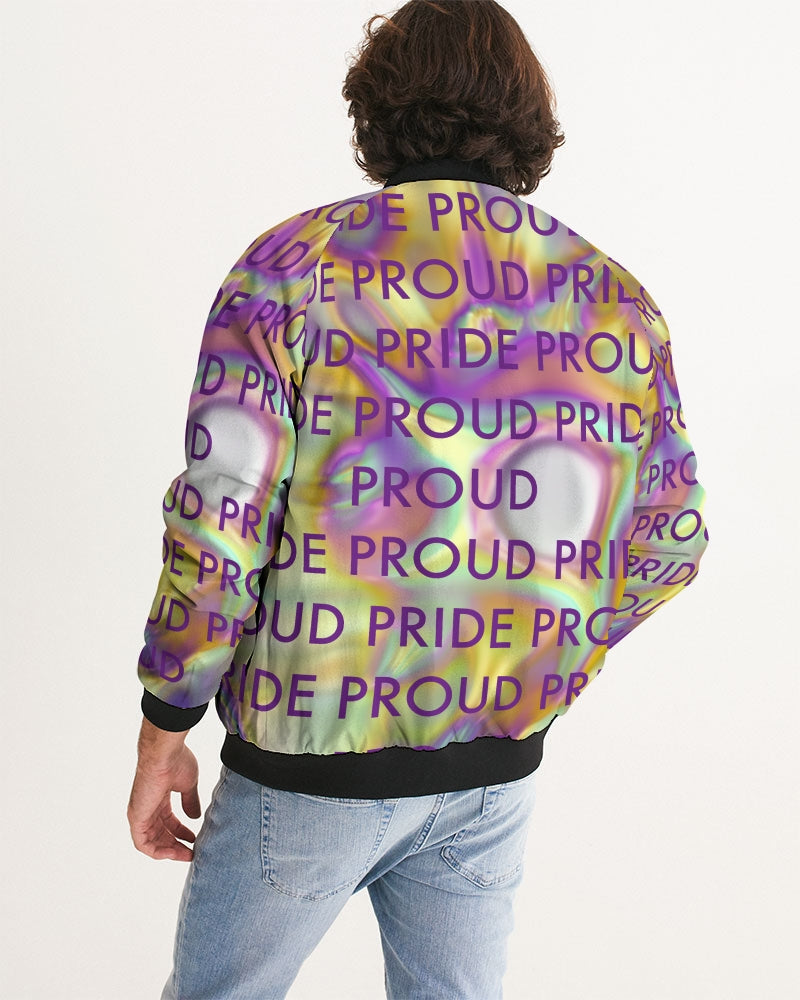 PRIDE PROUD_Too Men's All-Over Print Bomber Jacket