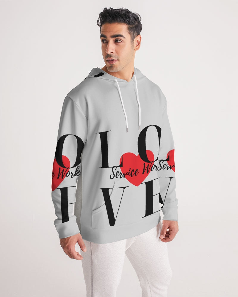 Love Service Workers Men's All-Over Print Hoodie