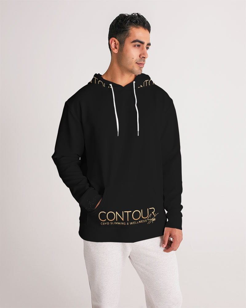 Contour Logo White Men's All-Over Print Hoodie