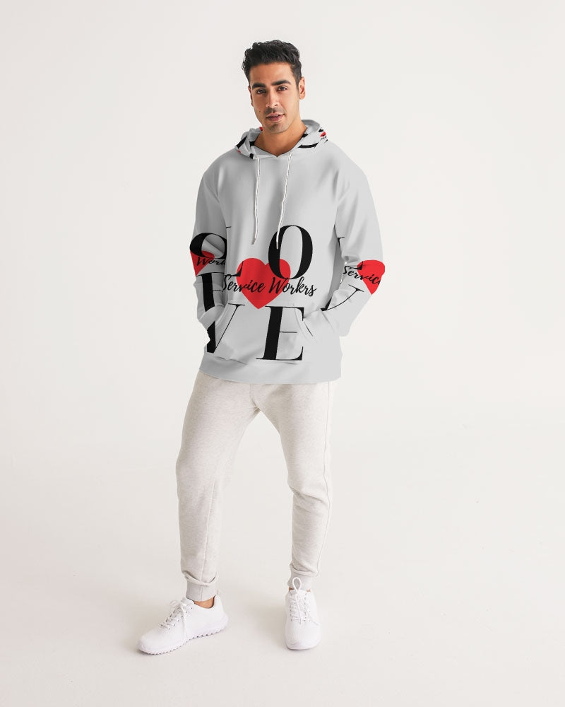 Love Service Workers Men's All-Over Print Hoodie