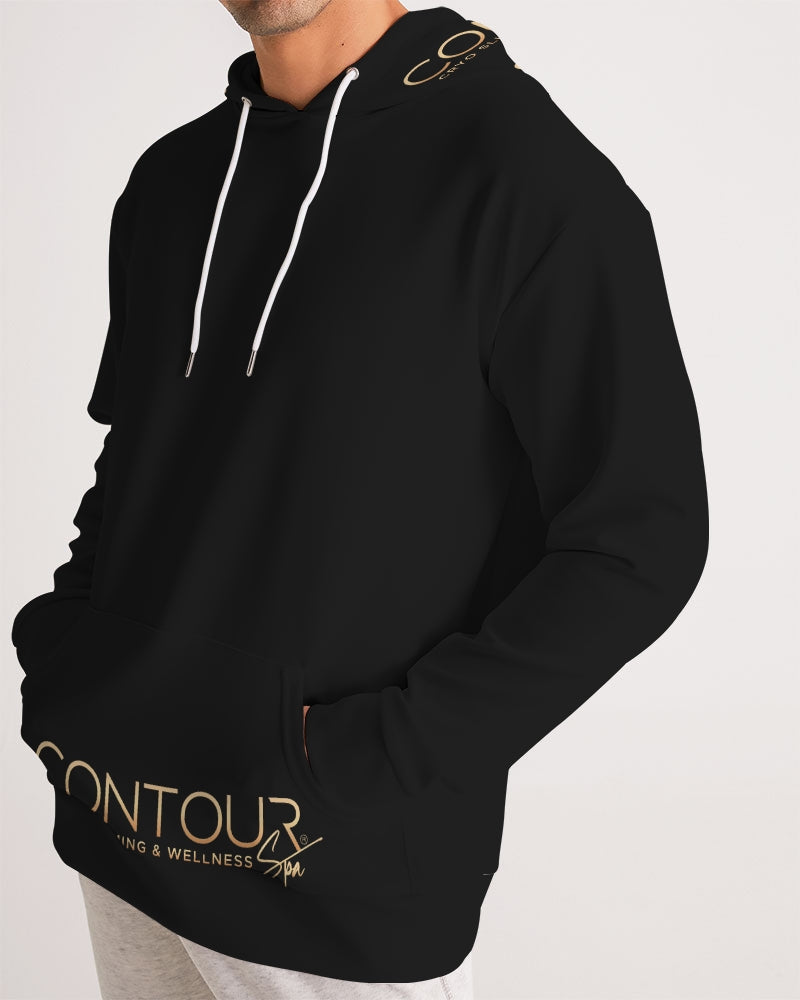 Contour Logo White Men's All-Over Print Hoodie