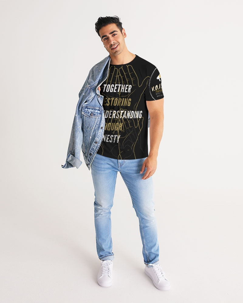 Black Base Men's All-Over Print Tee