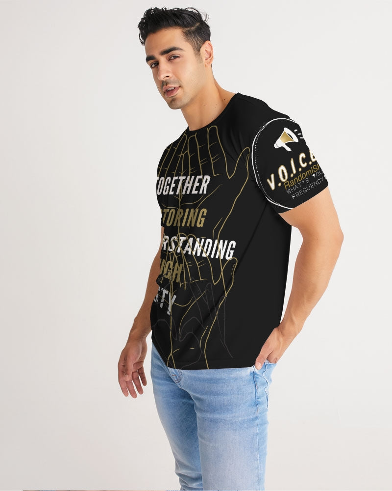 Black Base Men's All-Over Print Tee