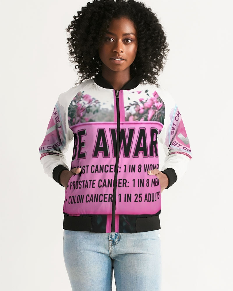 Be Aware 2025 Women's All-Over Print Bomber Jacket