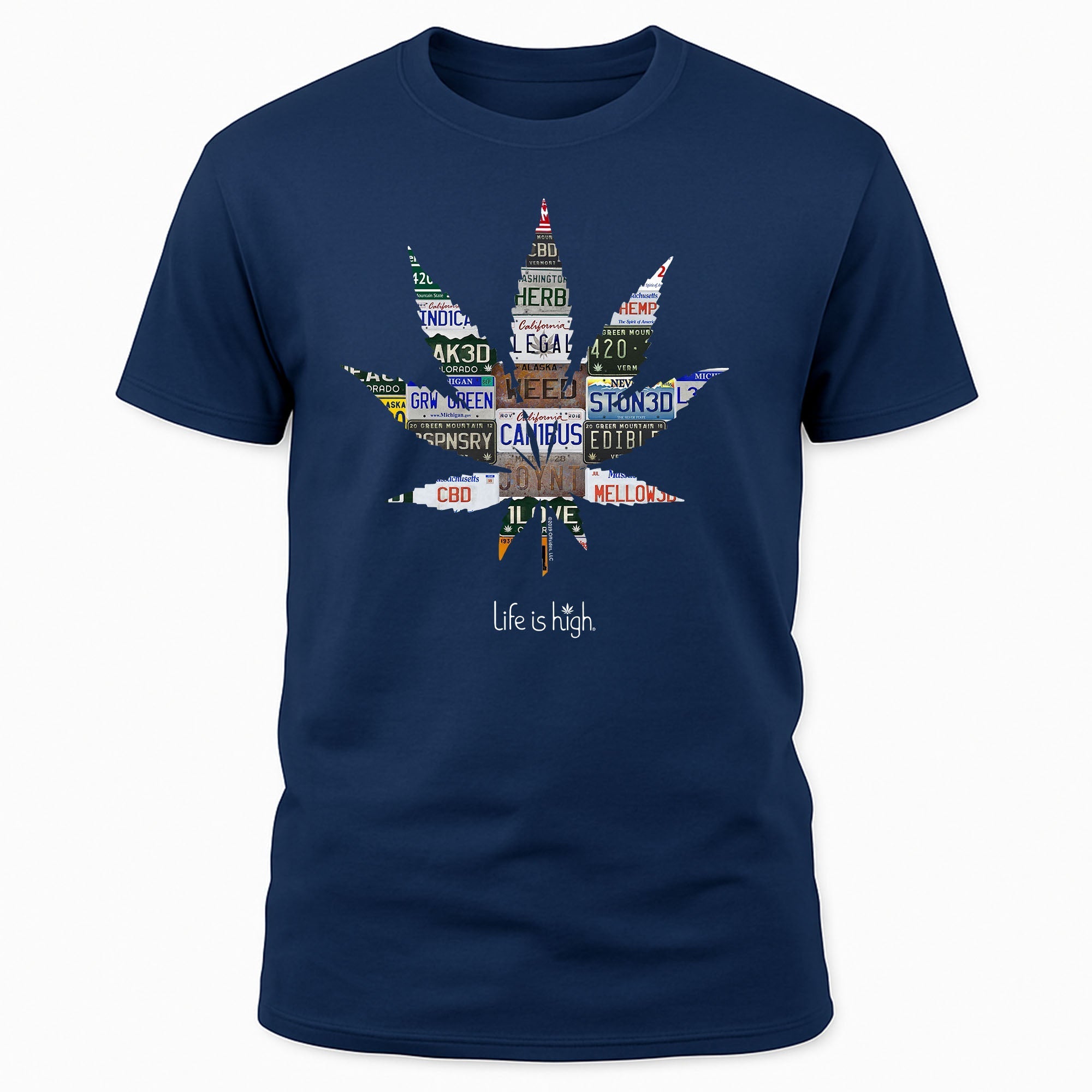 License Plate Collage Leaf