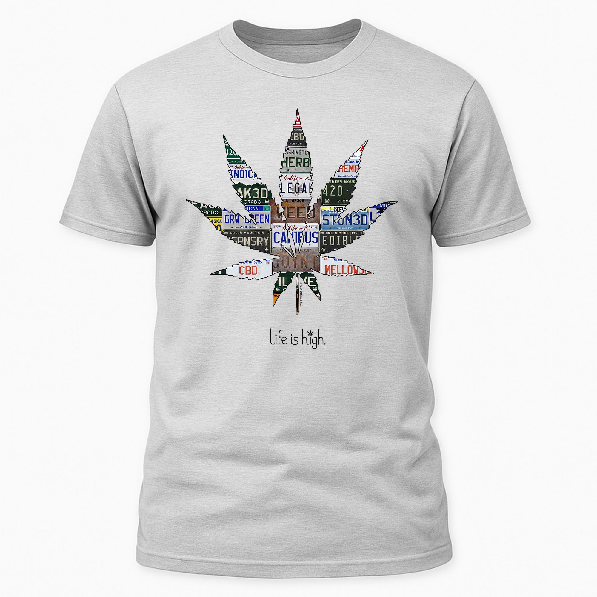 License Plate Collage Leaf