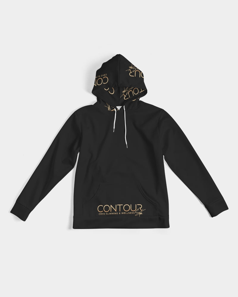 Contour Logo White Men's All-Over Print Hoodie