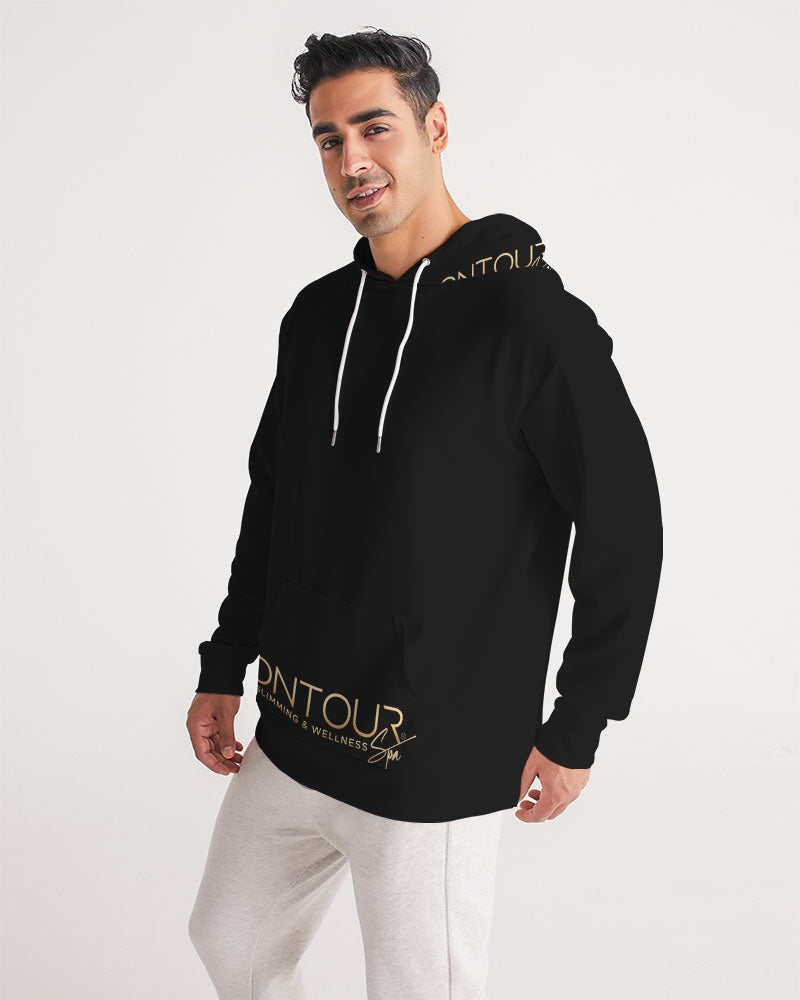 Contour Logo White Men's All-Over Print Hoodie