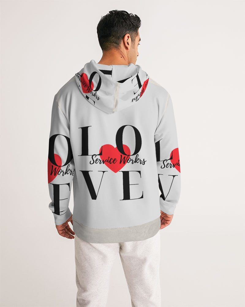 Love Service Workers Men's All-Over Print Hoodie