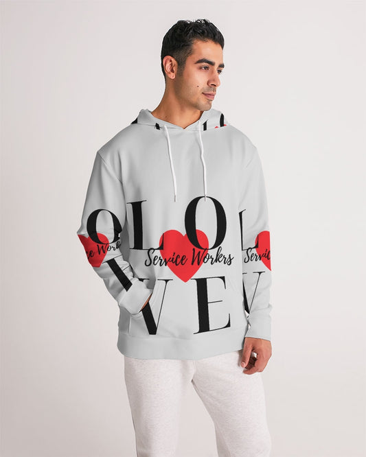 Love Service Workers Men's All-Over Print Hoodie