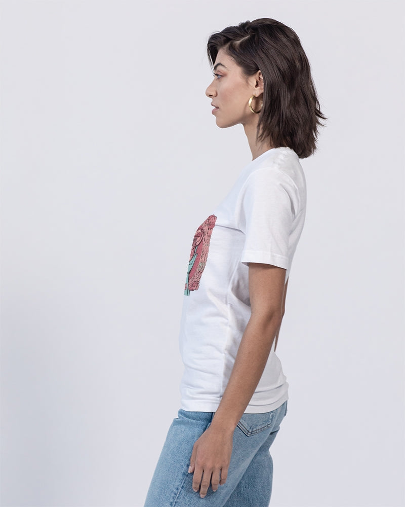 Hands Off  Unisex Jersey V-Neck Tee | Bella + Canvas