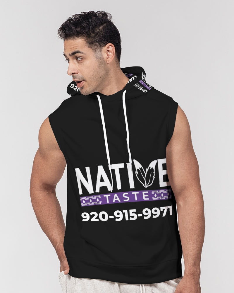 Native Taste Men's All-Over Print Heavyweight Sleeveless Hoodie