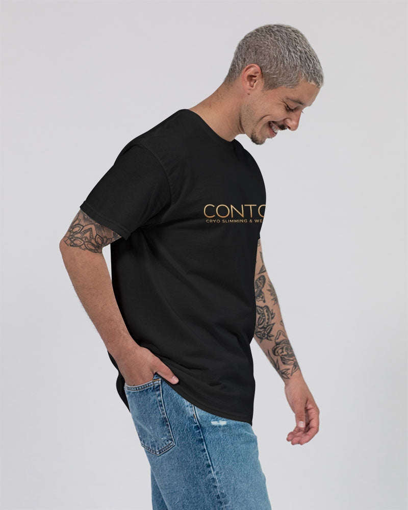 Contour Logo White Unisex Ultra Cotton T-Shirt | Gildan