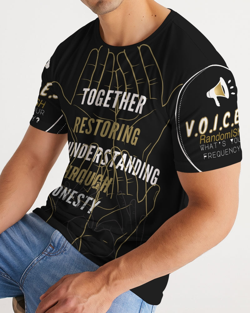 Black Base Men's All-Over Print Tee