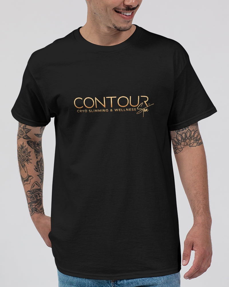 Contour Logo White Unisex Ultra Cotton T-Shirt | Gildan