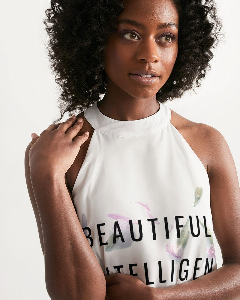 Women's Halter Dress-Beautiful B*%$h