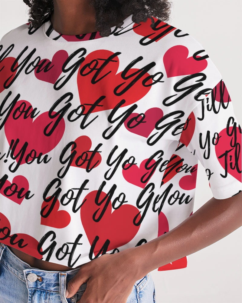Your-Heart Women's Lounge Cropped Tee