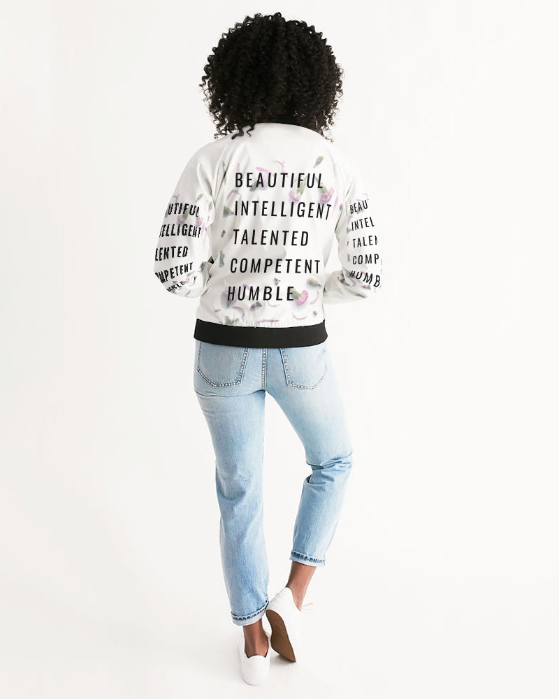 Women's Bomber Jacket-Beautiful B*%$h