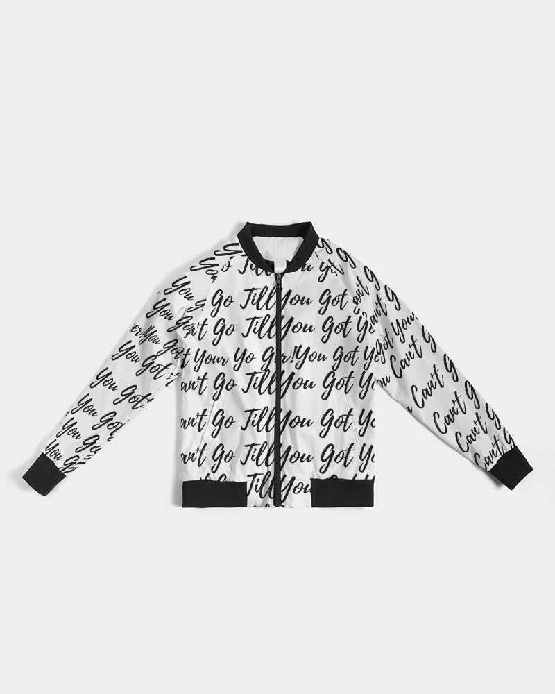 VR LOGO White Women's Bomber Jacket