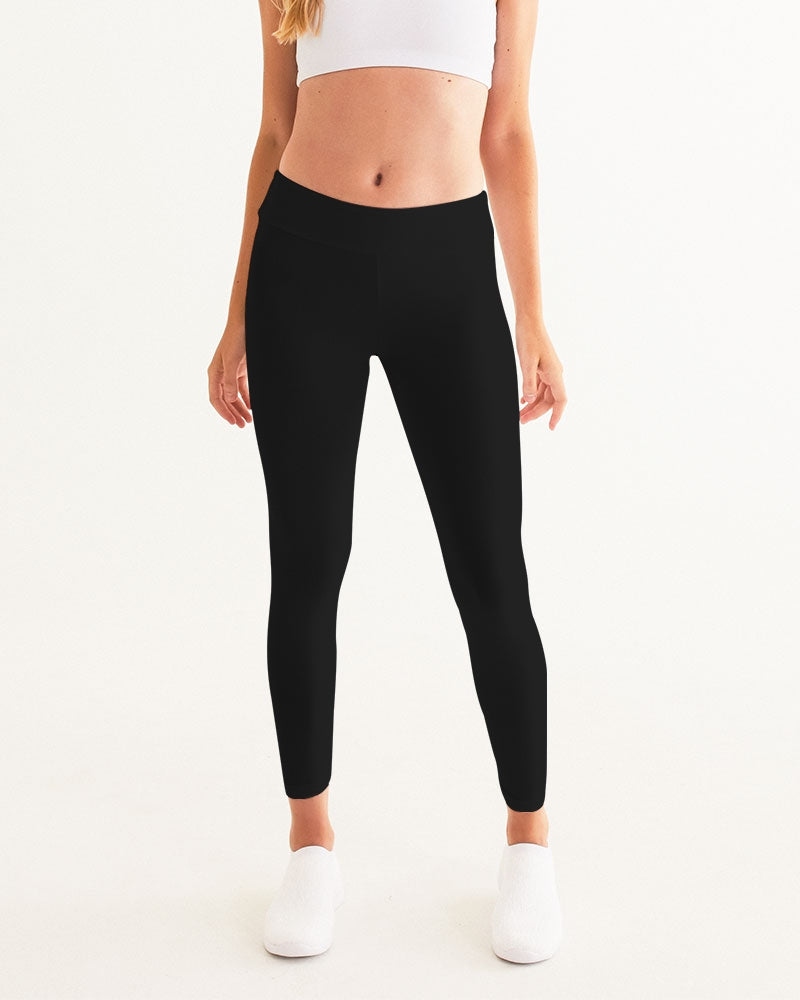 Women's Yoga Pants-Just Black Background