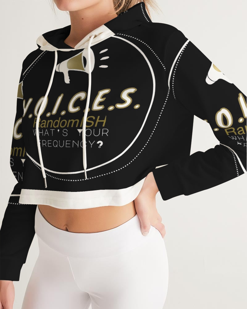 Voices RandomISH-VR Logo Women's Cropped Hoodie