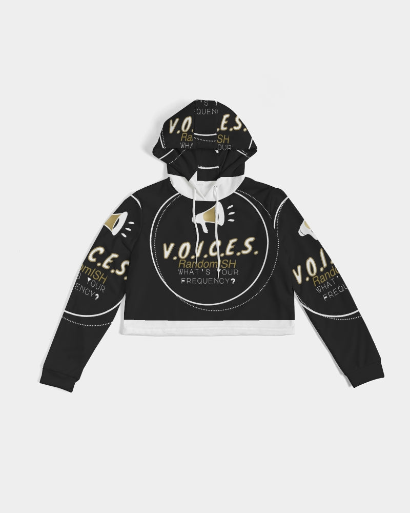 Voices RandomISH-VR Logo Women's Cropped Hoodie