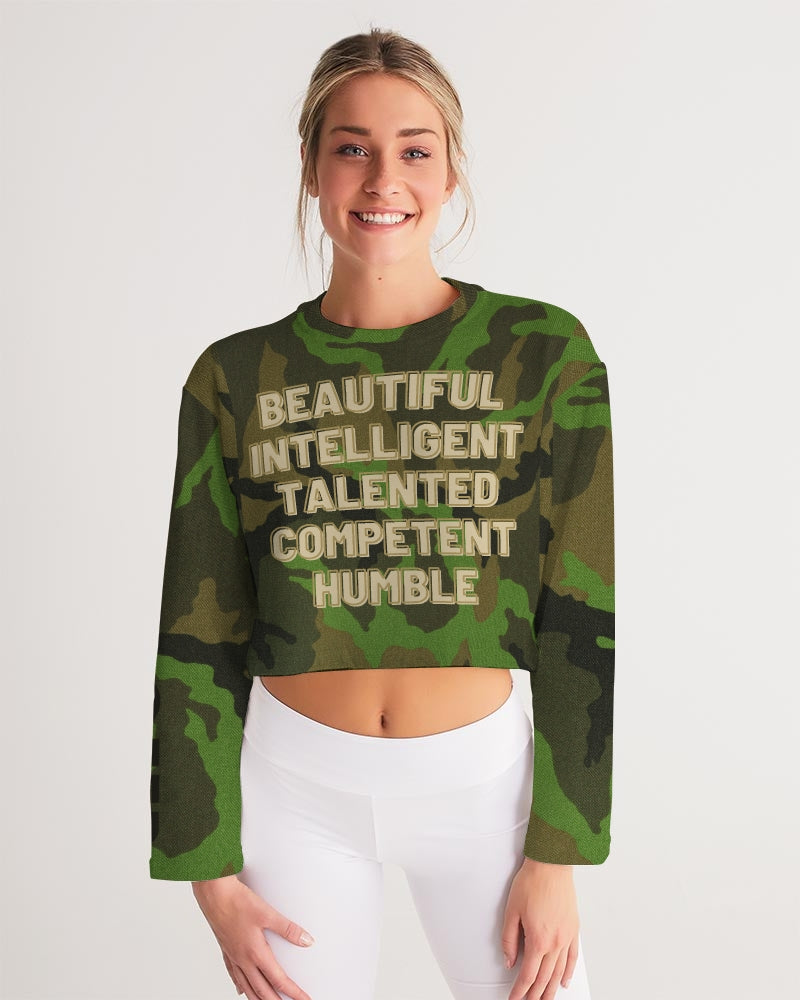 Your Camo Women's Cropped Sweatshirt