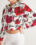 Your-Heart Women's Cropped Hoodie