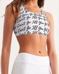 VR LOGO White Women's Seamless Sports Bra