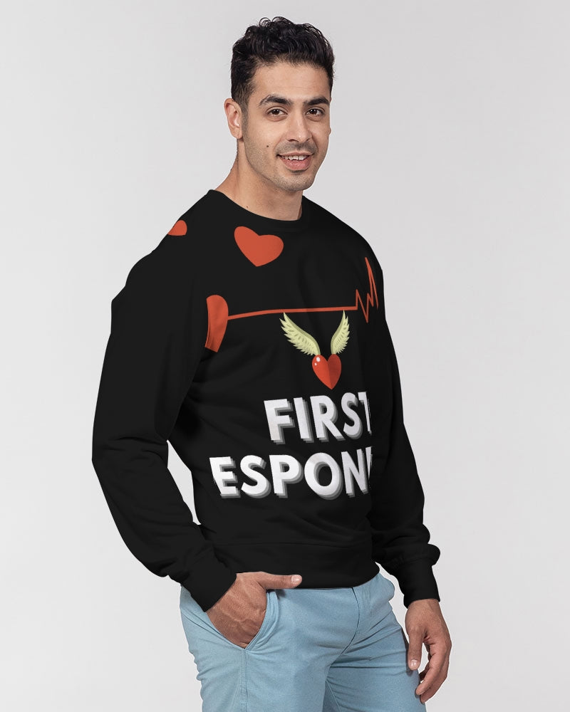 Men's Classic French Terry Crewneck Pullover-First Responders