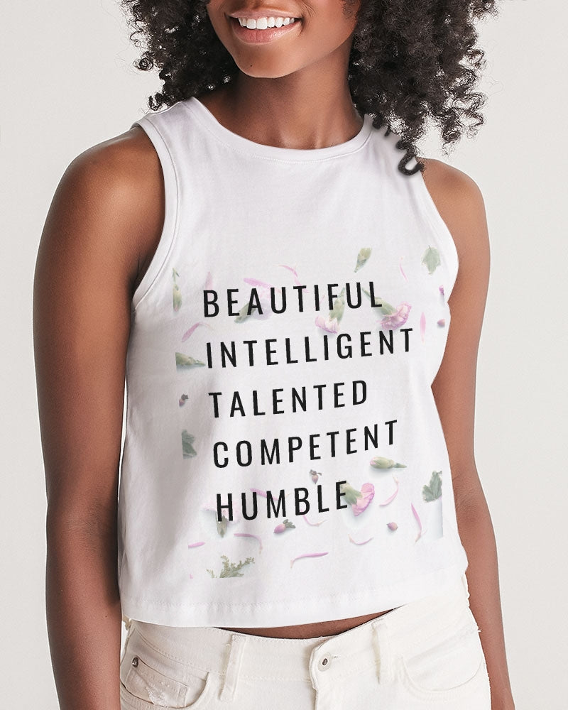 Women's Cropped Tank-Beautiful B*%$h