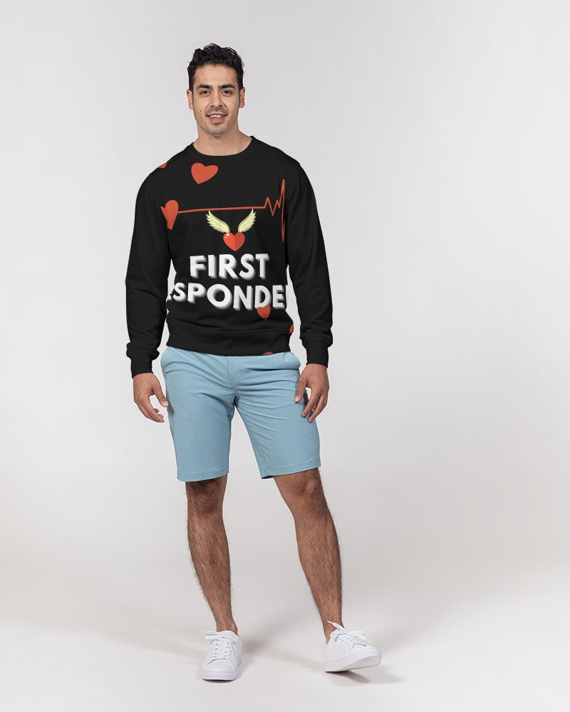 Men's Classic French Terry Crewneck Pullover-First Responders