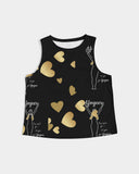 Just Your Black Background Women's Cropped Tank