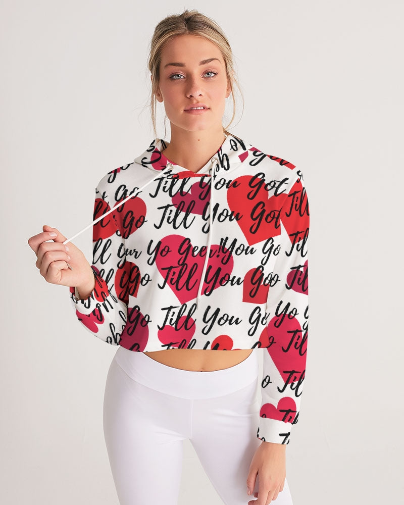 Your-Heart Women's Cropped Hoodie