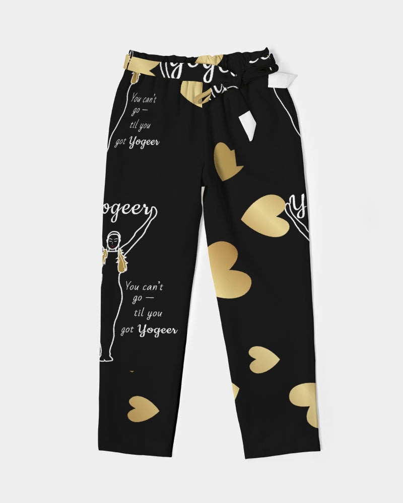 Yo-Geer Signature Women's Belted Tapered Pants