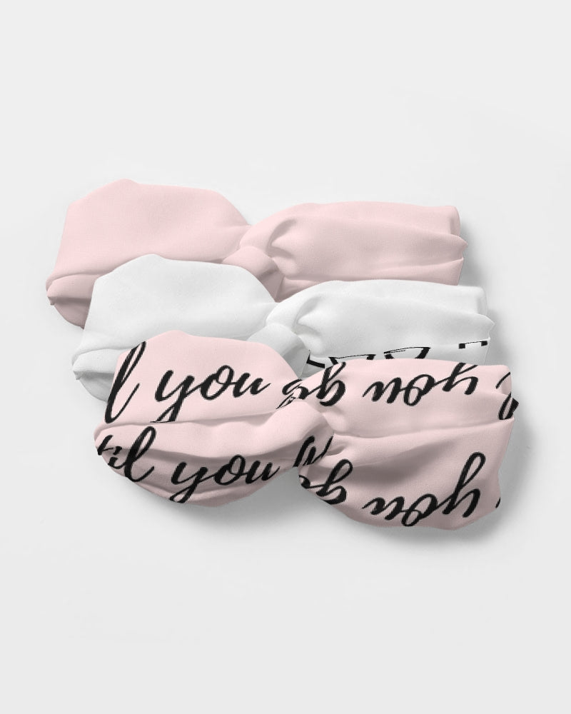 Twist Knot Headband Set-Pink