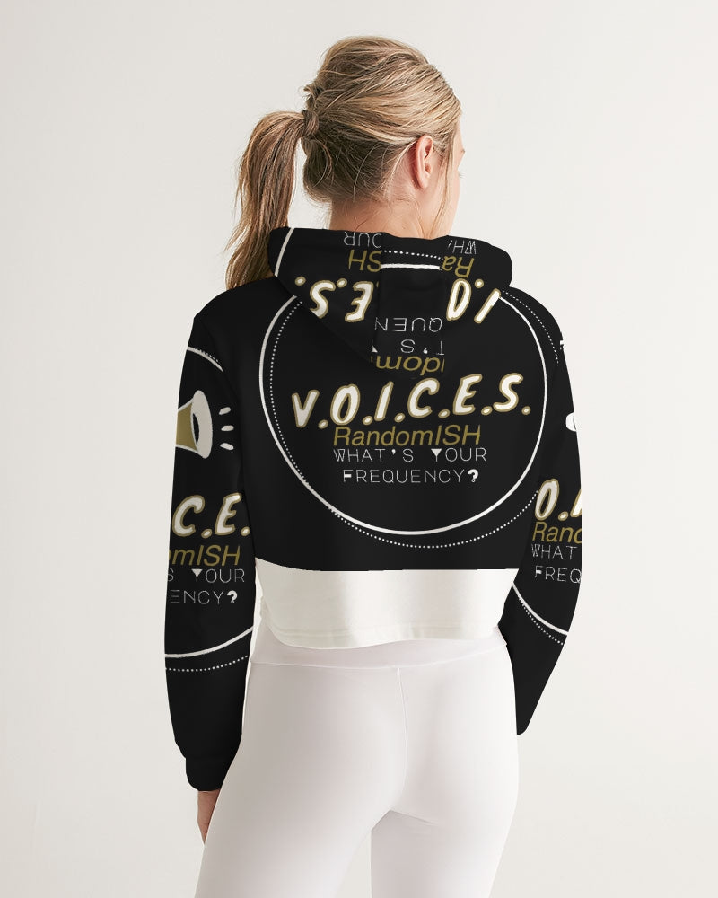 Voices RandomISH-VR Logo Women's Cropped Hoodie