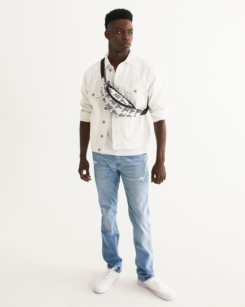 VR LOGO White Crossbody Sling Bag