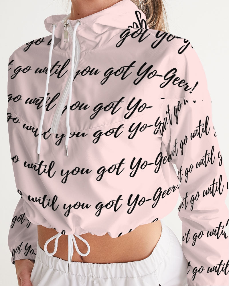 yo_words Women's Cropped Windbreaker