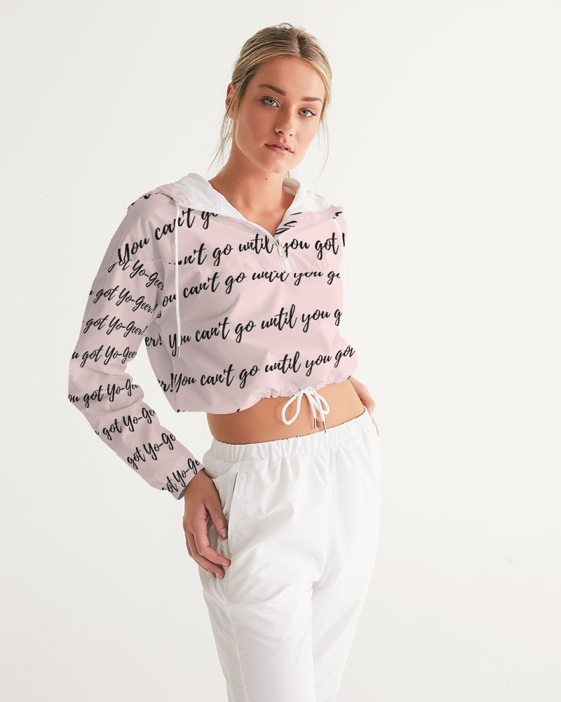 yo_words Women's Cropped Windbreaker