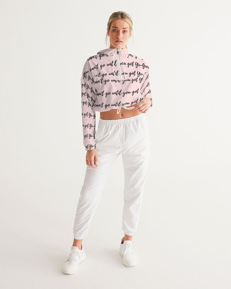 yo_words Women's Cropped Windbreaker