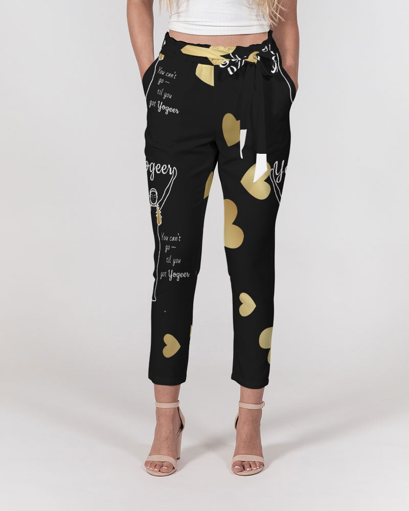 Yo-Geer Signature Women's Belted Tapered Pants