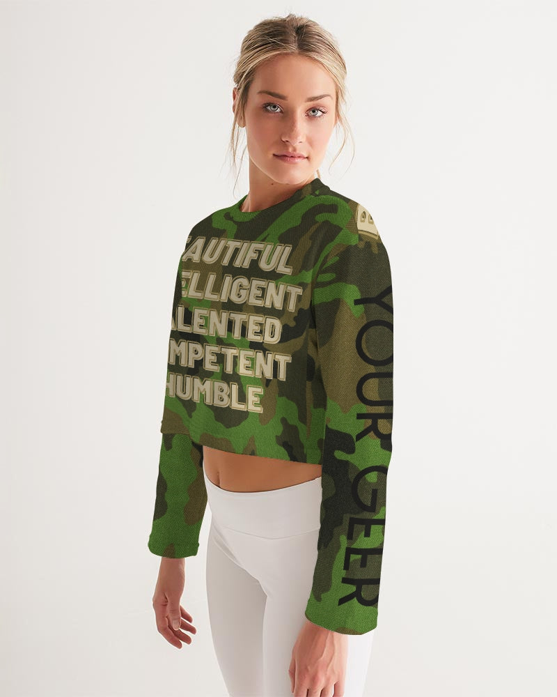 Your Camo Women's All-Over Print Cropped Sweatshirt