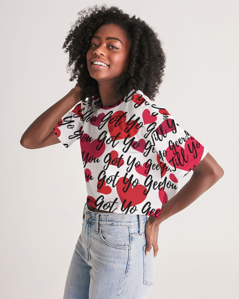 Your-Heart Women's Lounge Cropped Tee