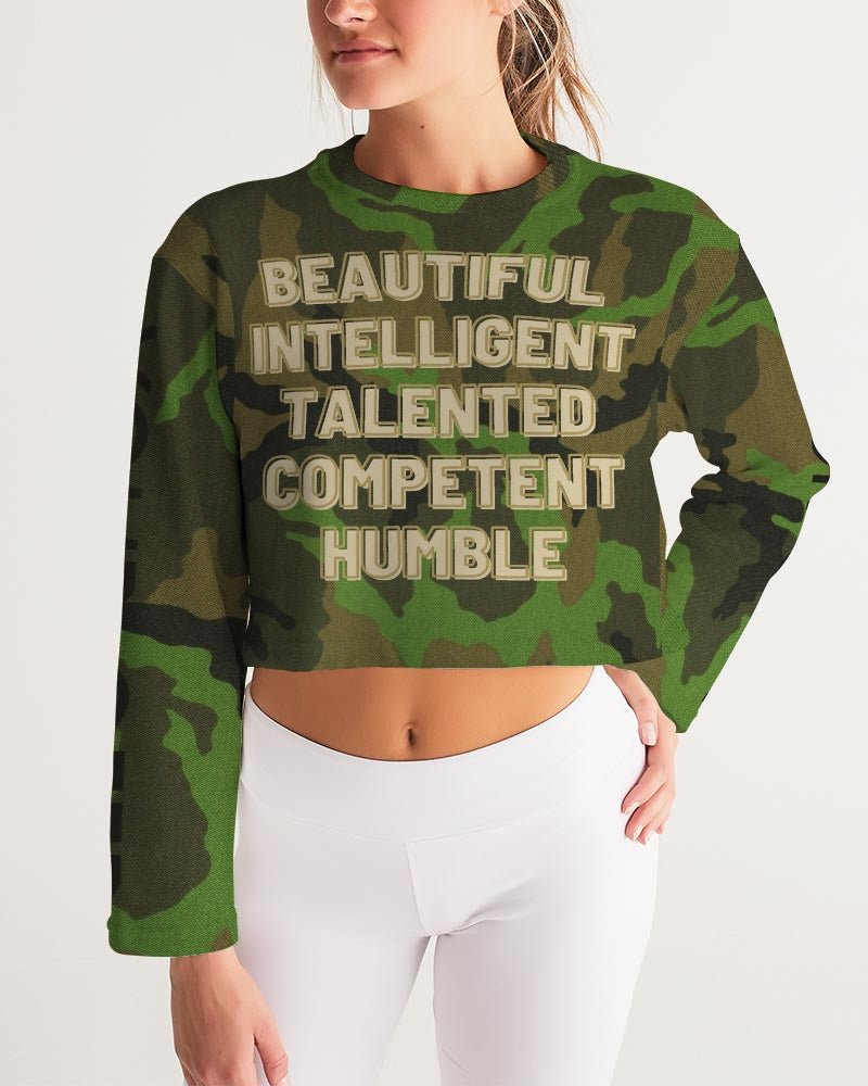 Your Camo Women's All-Over Print Cropped Sweatshirt