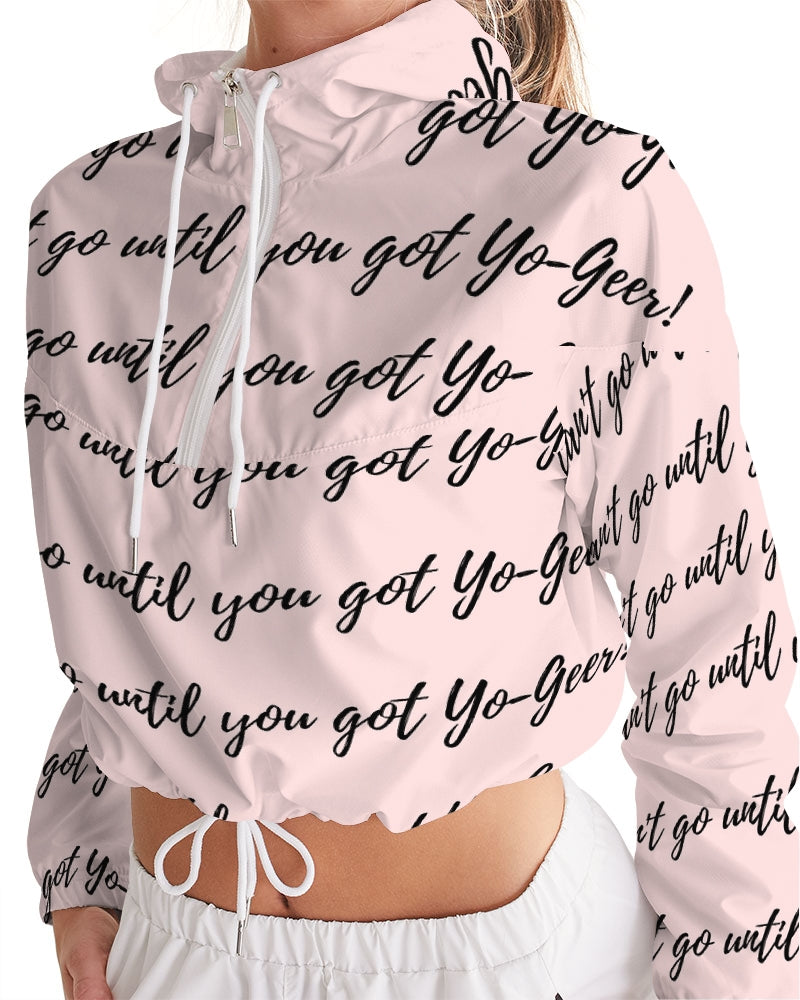 yo_words Women's Cropped Windbreaker