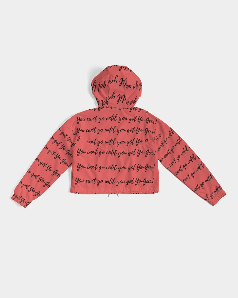 Yo-Peach Too Women's Cropped Windbreaker