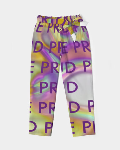 PRIDE PROUD_Too Women's Belted Tapered Pants